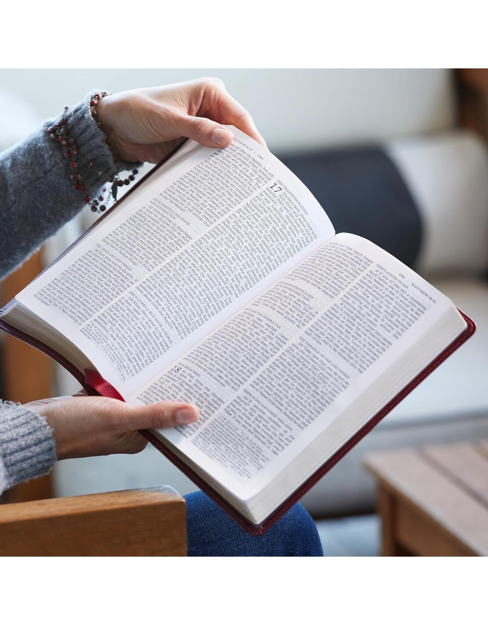 Catholic Bible Press NRSV Large-Print Catholic Bible, Leathersoft Black