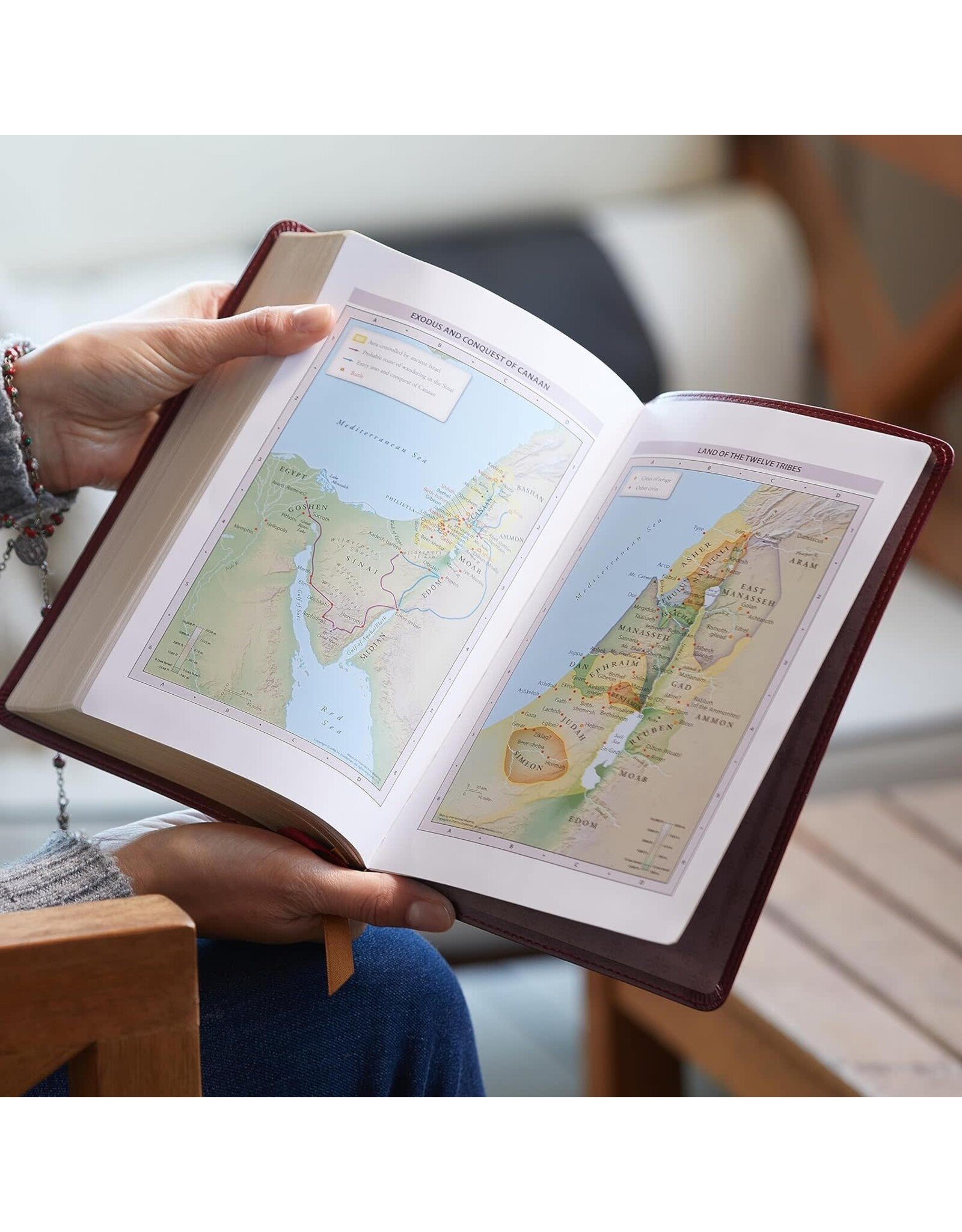 Catholic Bible Press NRSV Large-Print Catholic Bible, Leathersoft Black