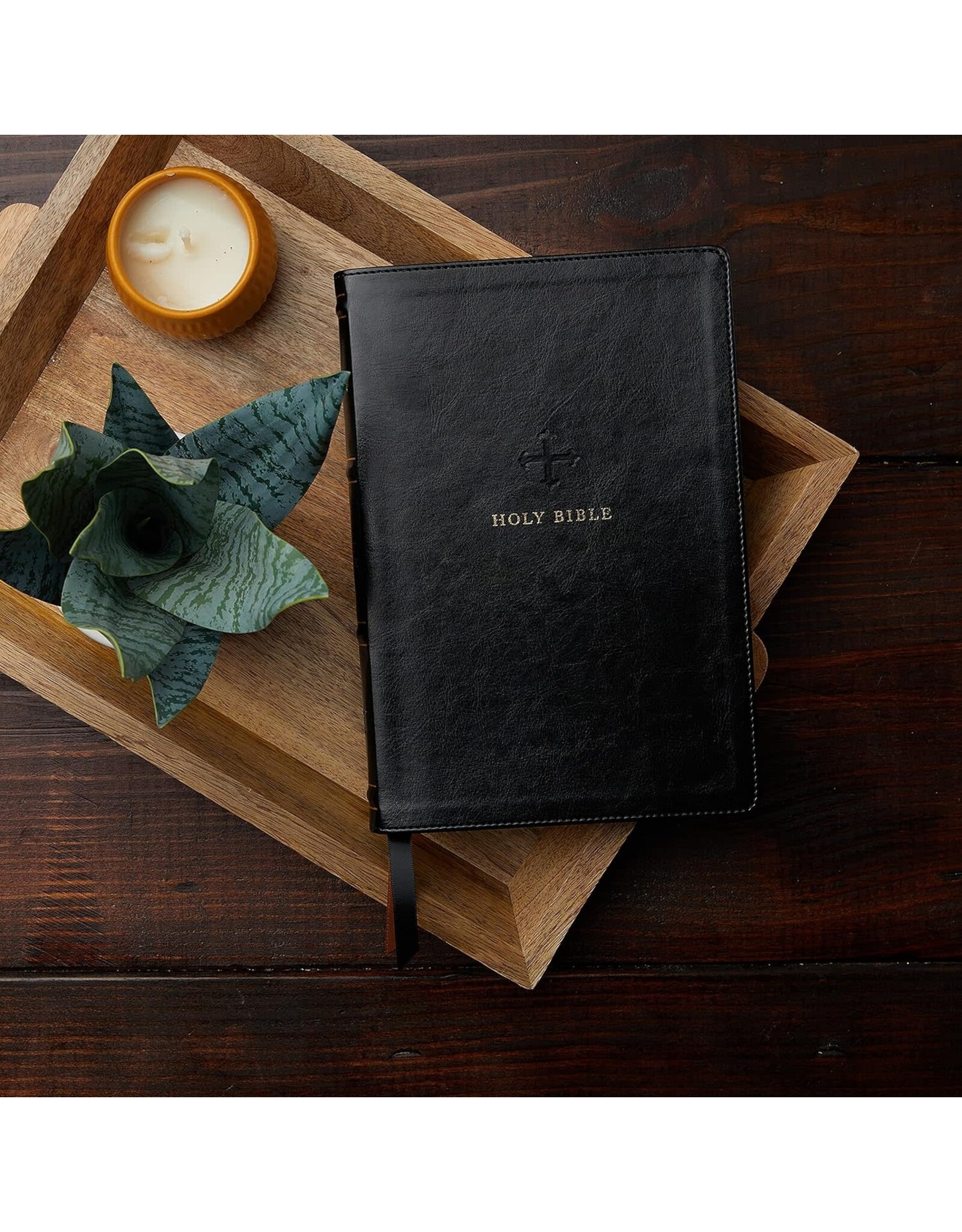 Catholic Bible Press NRSV Catholic Bible, Thinline, Leathersoft Black