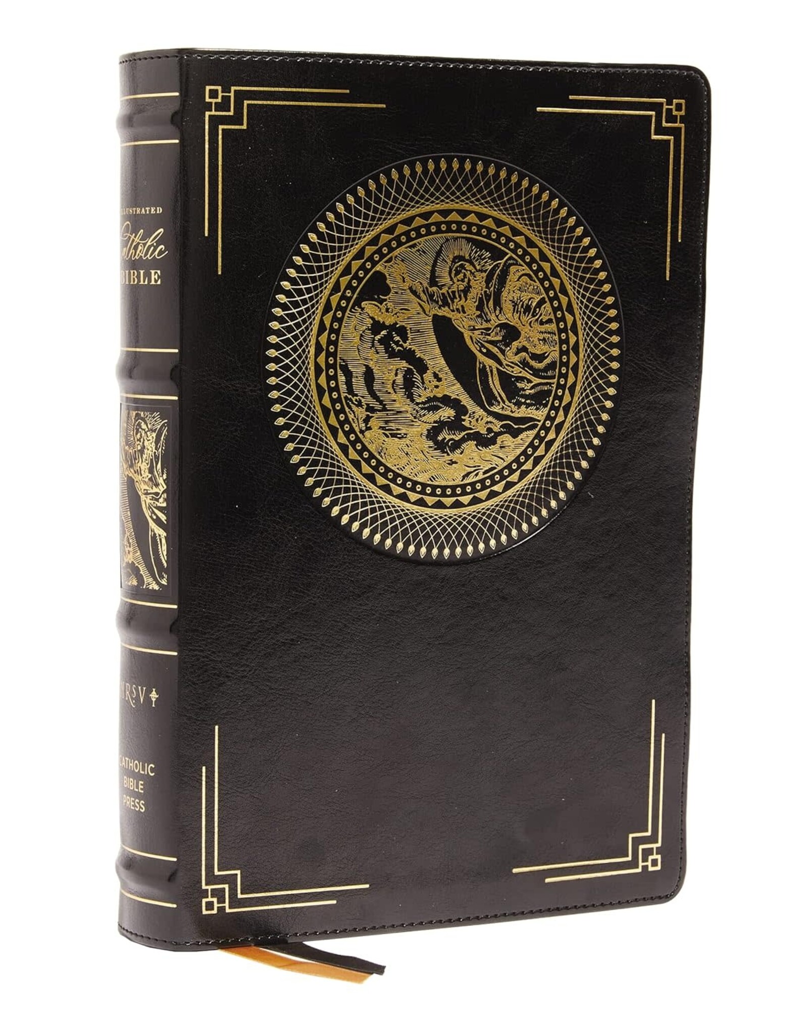 Catholic Bible Press NRSV Catholic Bible, Illustrated, Leathersoft Black