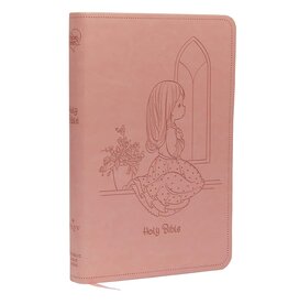 Catholic Bible Press NRSV Catholic Bible, Precious Moments, Pink Leathersoft