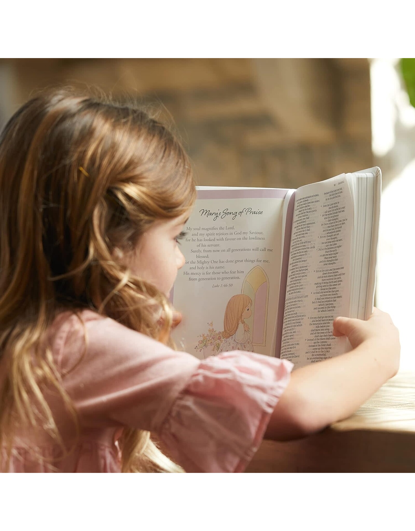 Catholic Bible Press NRSV Catholic Bible, Precious Moments, Pink Leathersoft