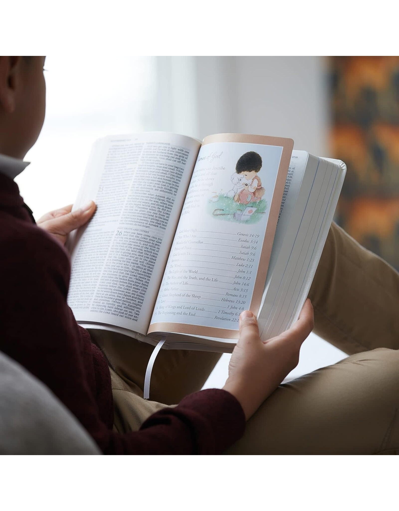 Catholic Bible Press NRSV Catholic Bible, Precious Moments, Pink Leathersoft