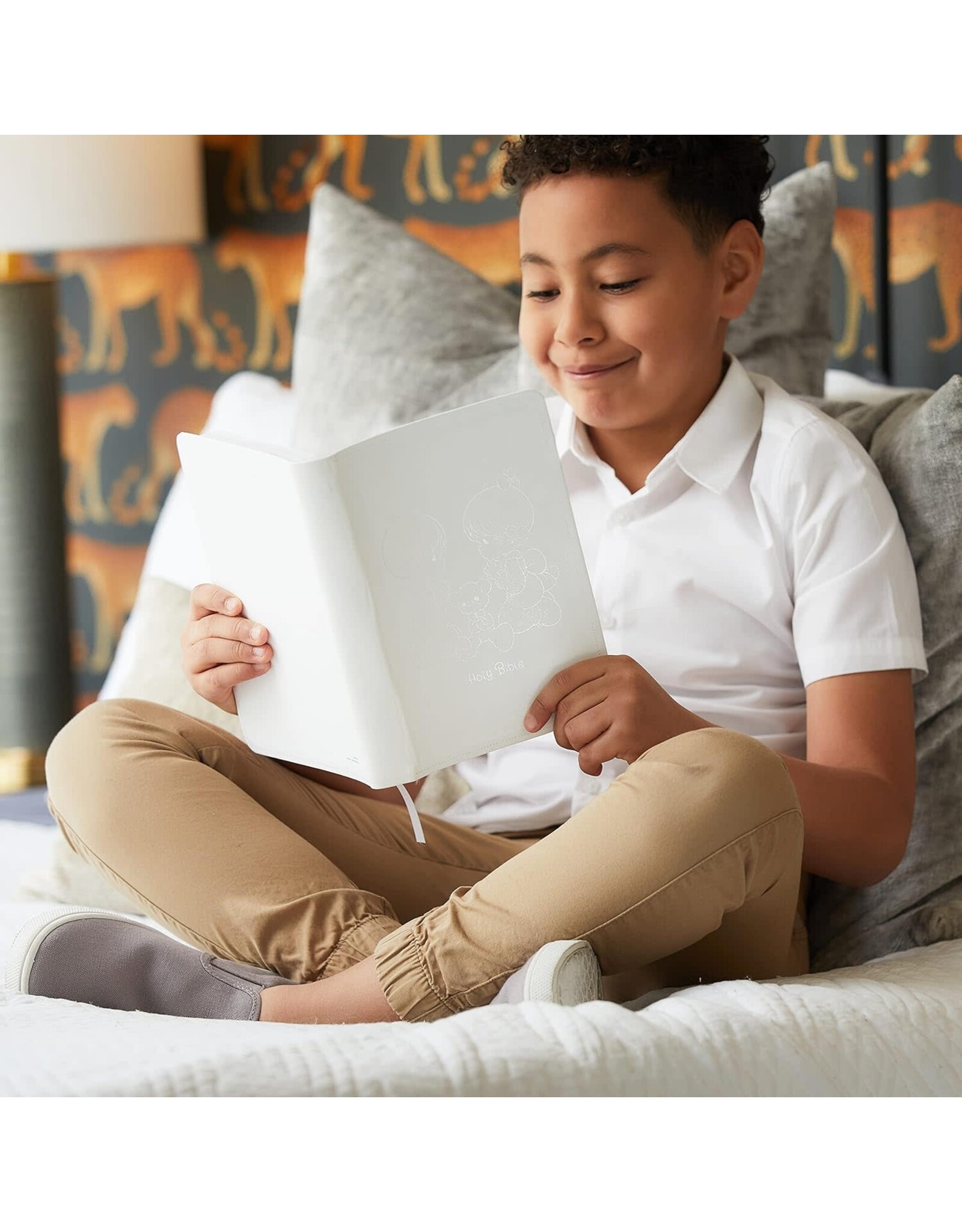 Catholic Bible Press NRSV Catholic Bible, Precious Moments, White Leathersoft