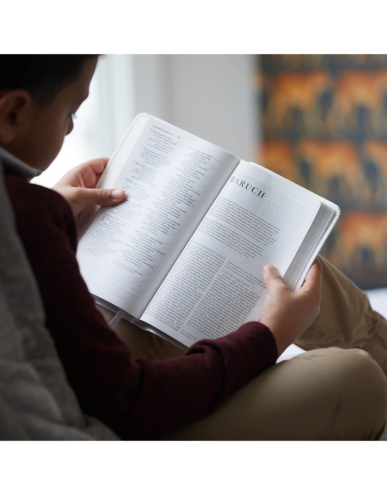 Catholic Bible Press NRSV Catholic Bible, Precious Moments, White Leathersoft