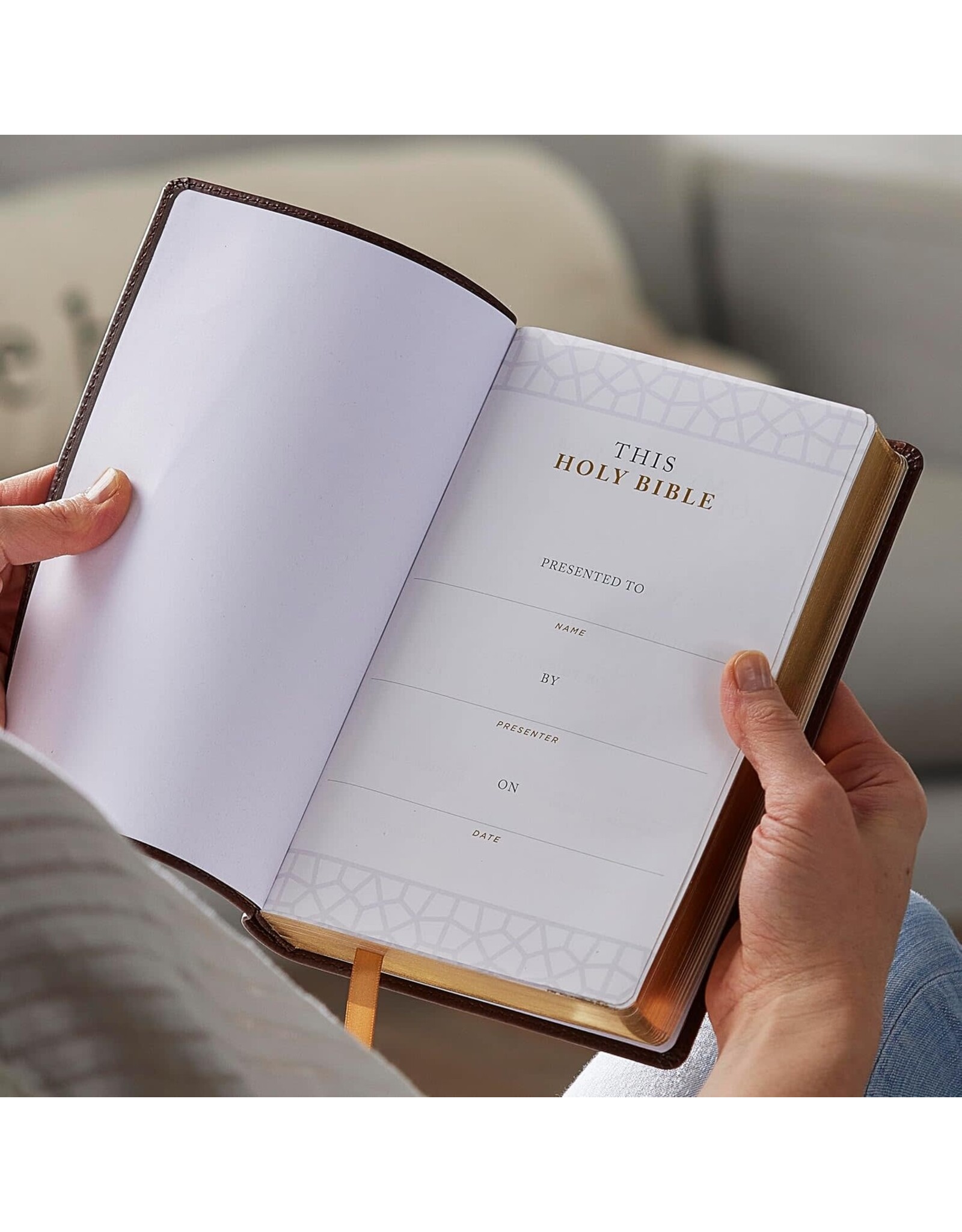 Catholic Bible Press NRSV Catholic Bible, Sacraments of Initiation, Brown Leathersoft