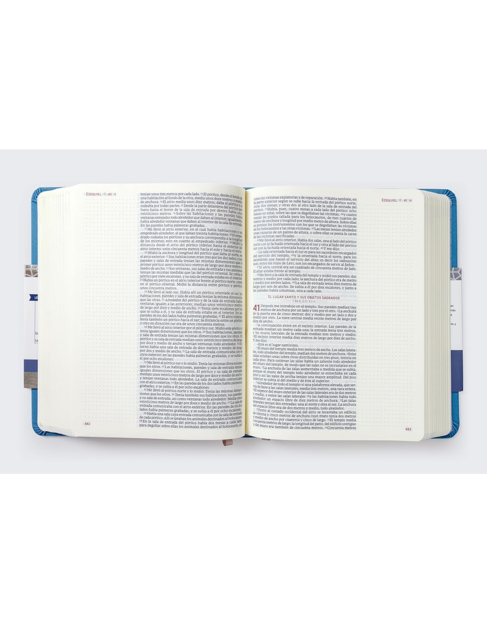 Catholic Bible Press Biblia Católica, Edición Para Notas, Tapa Dura/Tela, Azul, Comfort Print