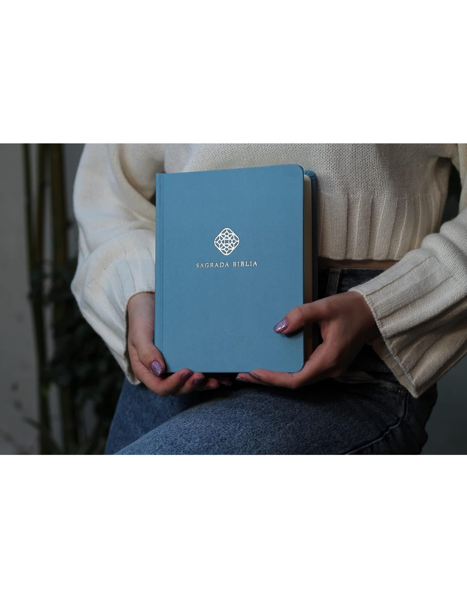 Catholic Bible Press Biblia Católica, Edición Para Notas, Tapa Dura/Tela, Azul, Comfort Print