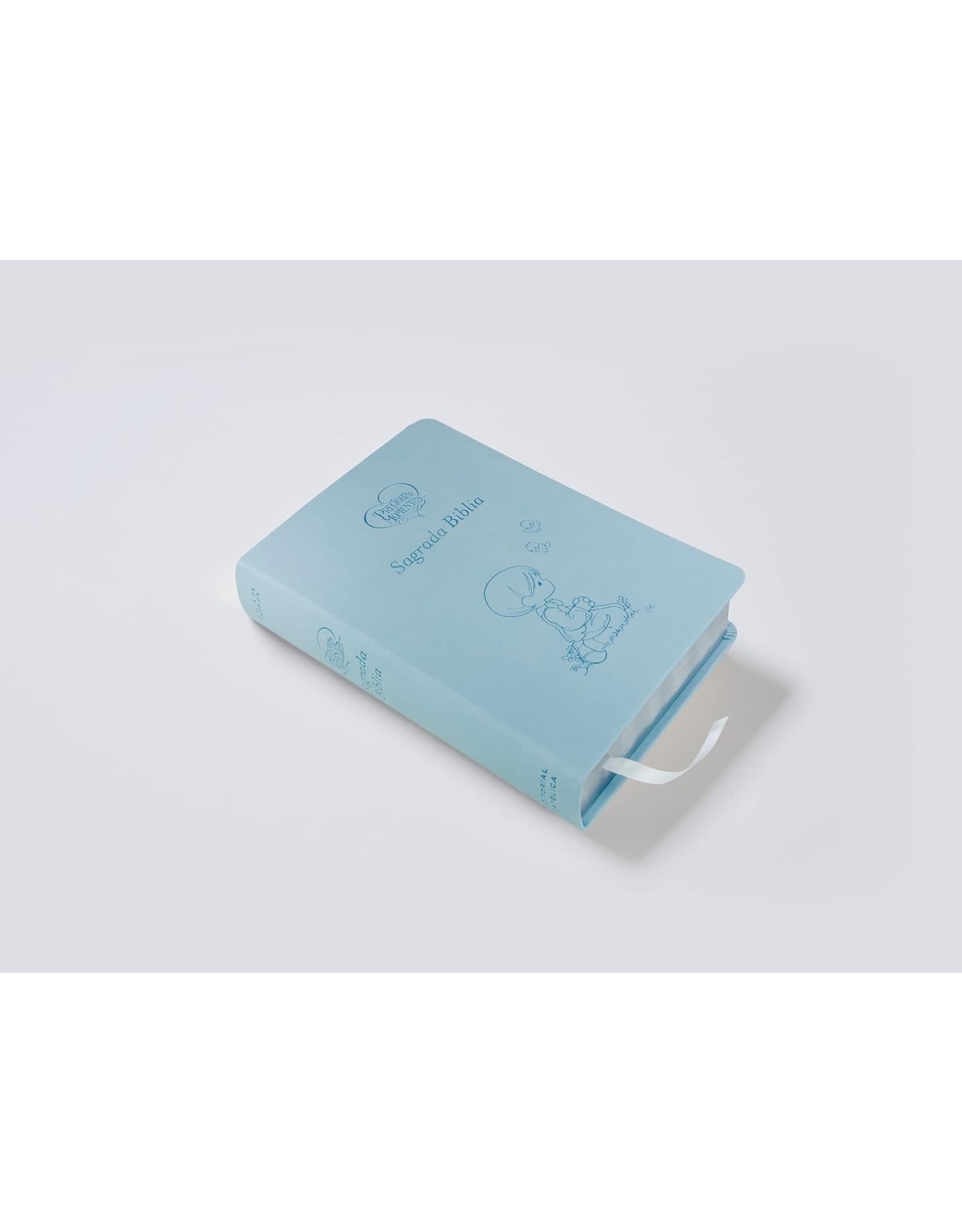 Catholic Bible Press Biblia Católica, Precious Moments(tm), Leathersoft, Azul Celeste, Comfort Print