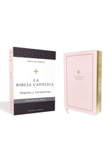 Catholic Bible Press Biblia Católica, Regalos Y Ceremonias, Piel Reciclada, Rosado, Comfort Print