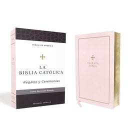 Catholic Bible Press Biblia Católica, Regalos Y Ceremonias, Piel Reciclada, Rosado, Comfort Print