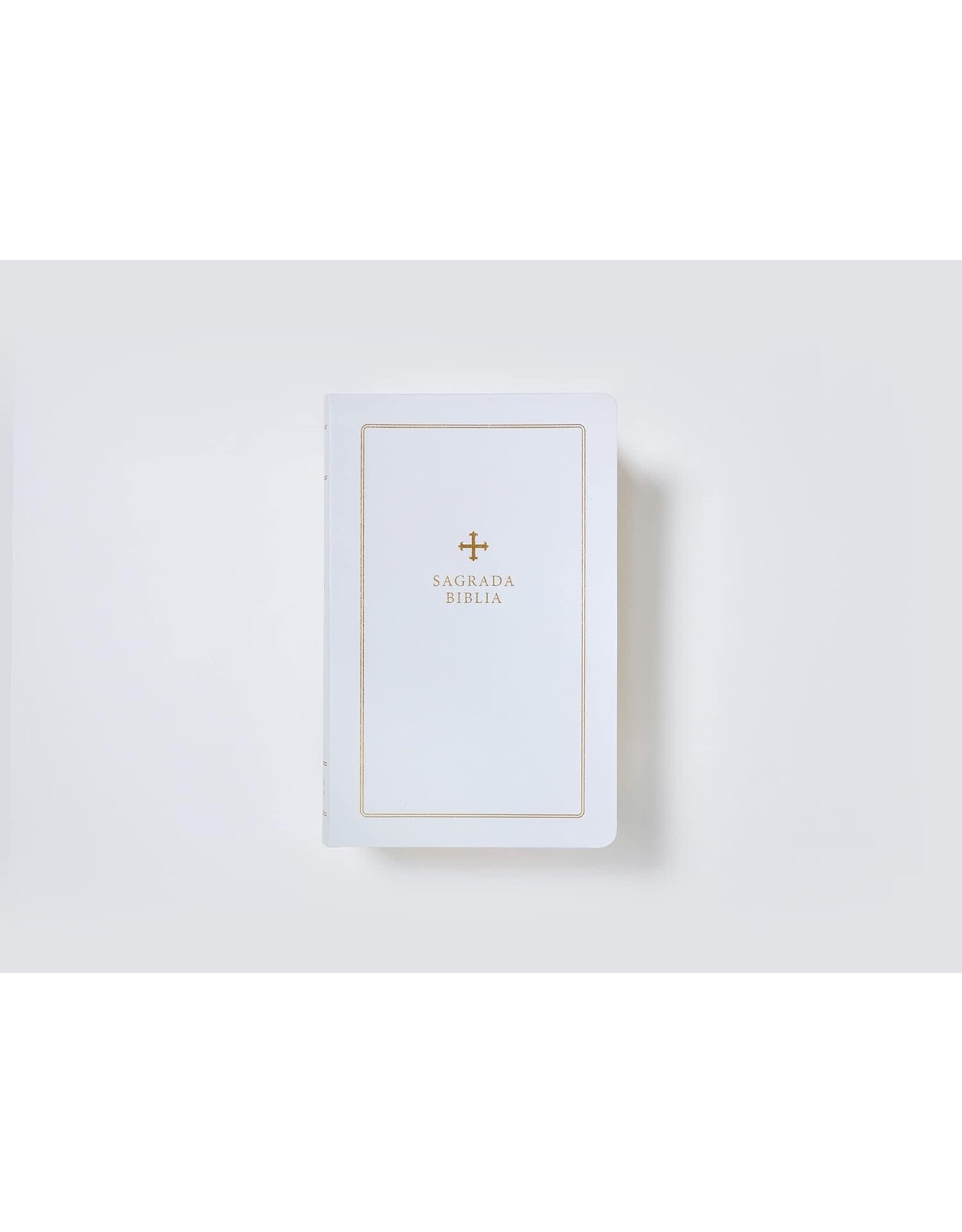 Catholic Bible Press Biblia Católica, Regalos Y Ceremonias, Piel Reciclada, Blanco, Comfort Print