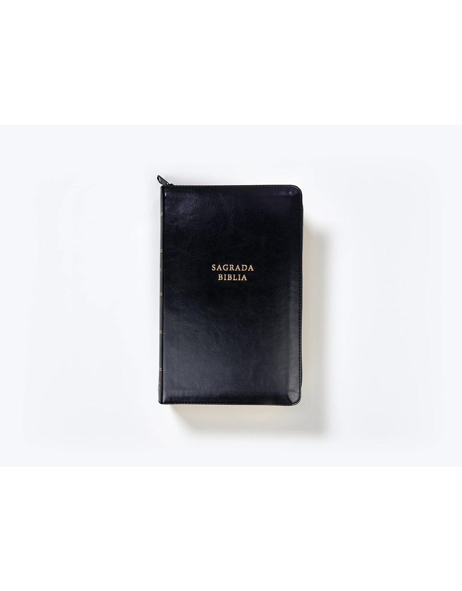 Catholic Bible Press Biblia Católica, Tamaño Personal, Leathersoft, Negra, Con Cierre, Comfort Print