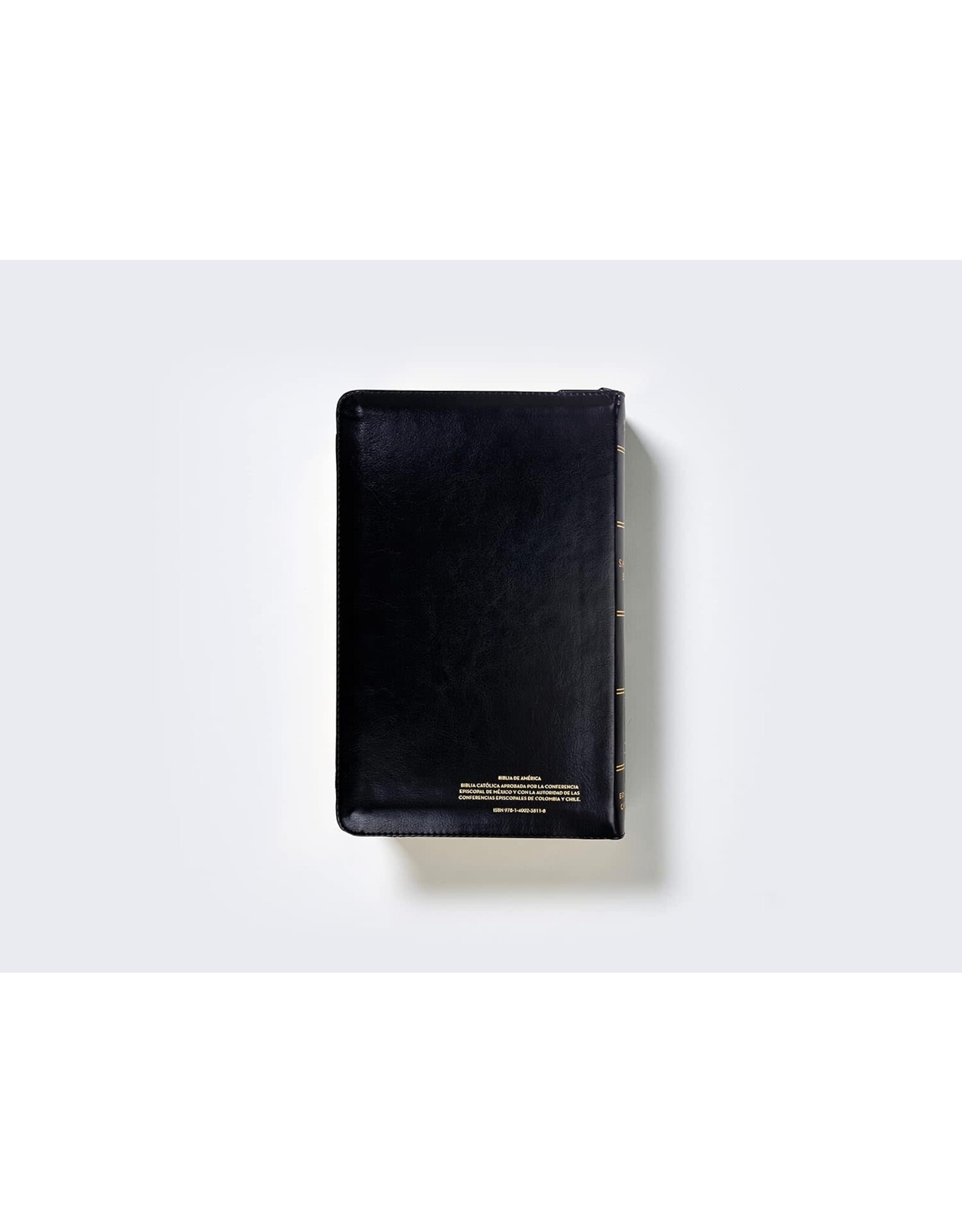 Catholic Bible Press Biblia Católica, Tamaño Personal, Leathersoft, Negra, Con Cierre, Comfort Print