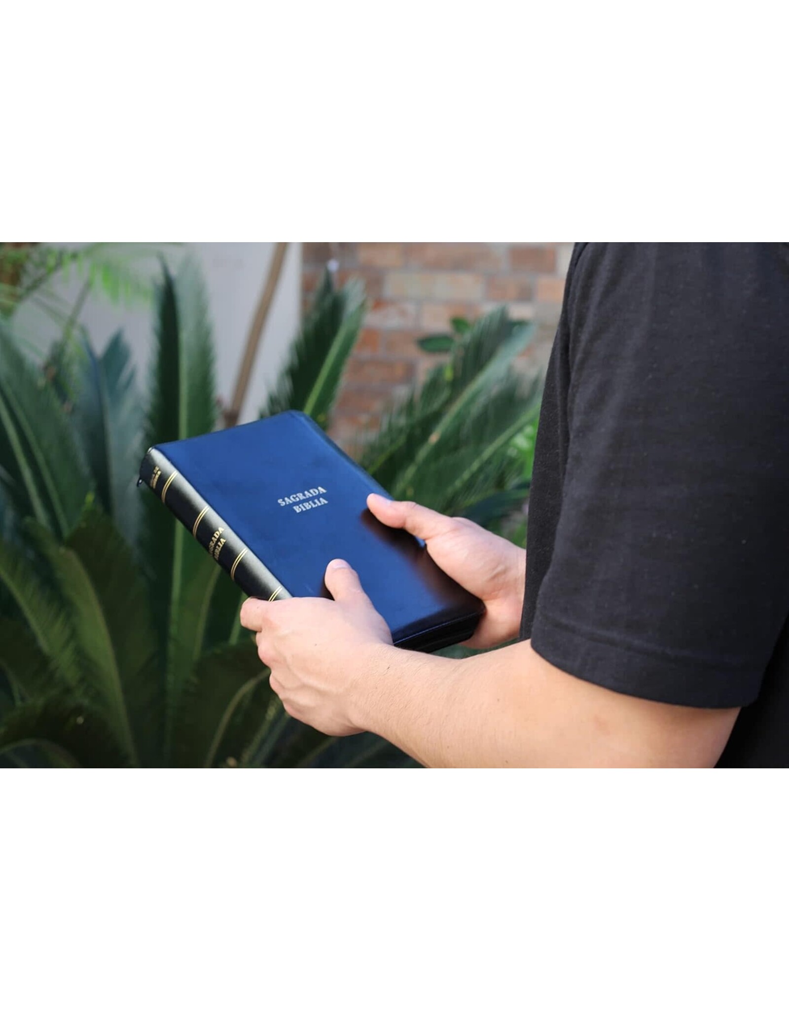 Catholic Bible Press Biblia Católica, Tamaño Personal, Leathersoft, Negra, Con Cierre, Comfort Print