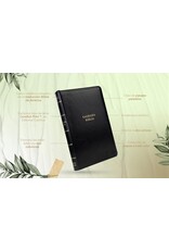 Catholic Bible Press Biblia Católica, Tamaño Personal, Leathersoft, Negra, Con Cierre, Comfort Print