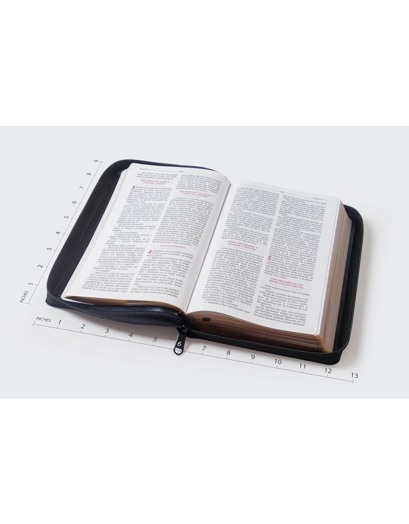 Catholic Bible Press Biblia Católica, Tamaño Personal, Leathersoft, Negra, Con Cierre, Comfort Print