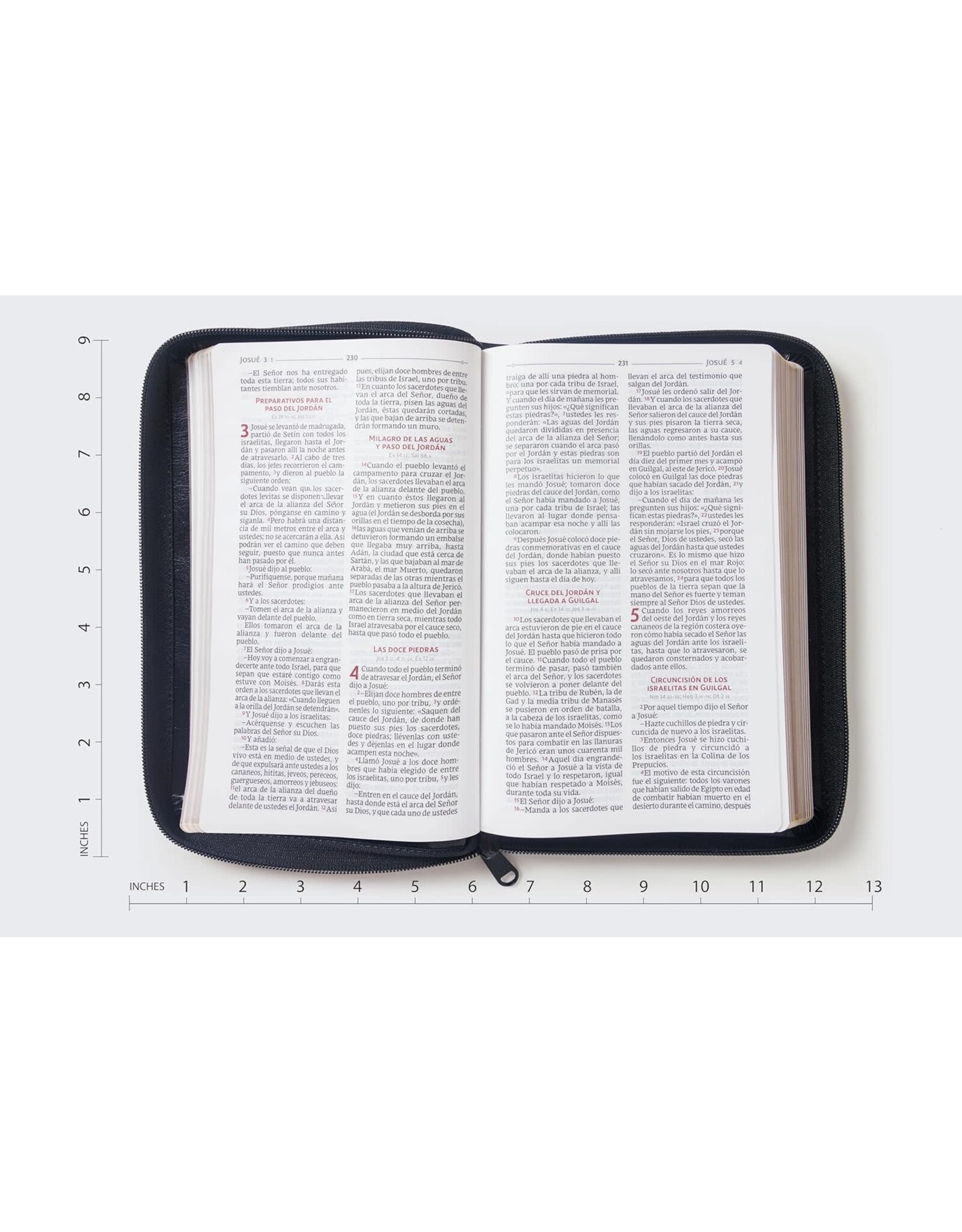 Catholic Bible Press Biblia Católica, Tamaño Personal, Leathersoft, Negra, Con Cierre, Comfort Print