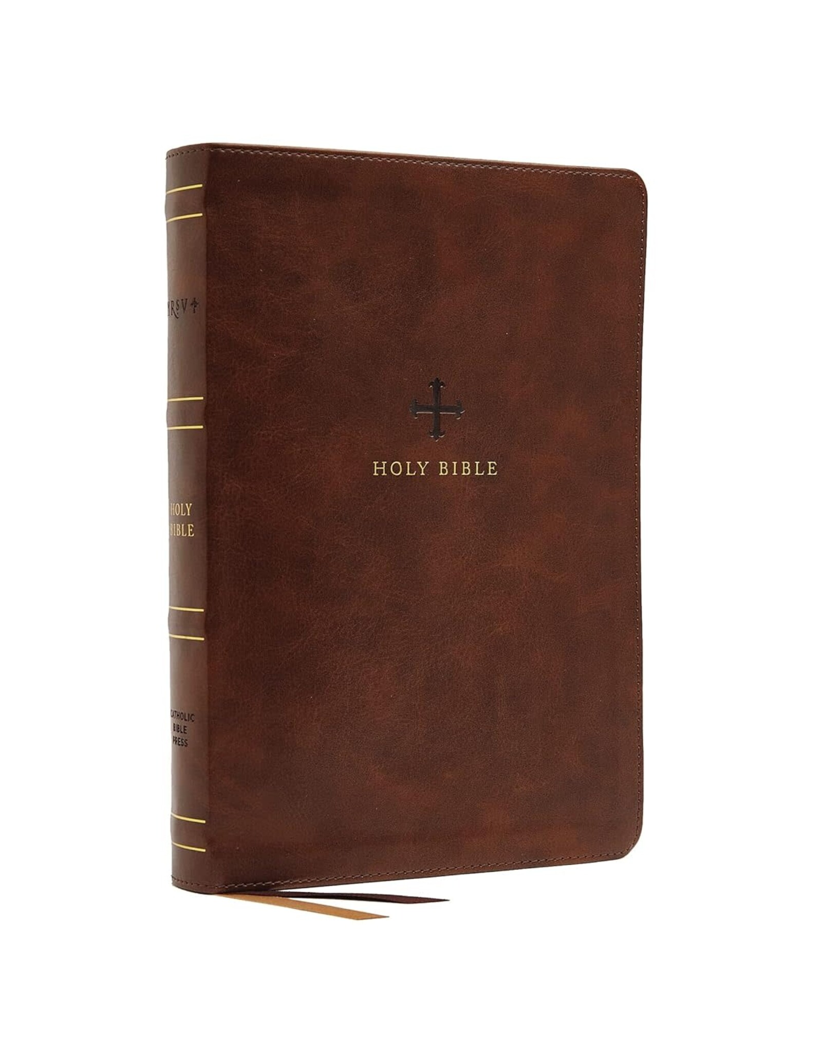 Catholic Bible Press NRSV Catholic Bible, Thinline, Leathersoft Brown