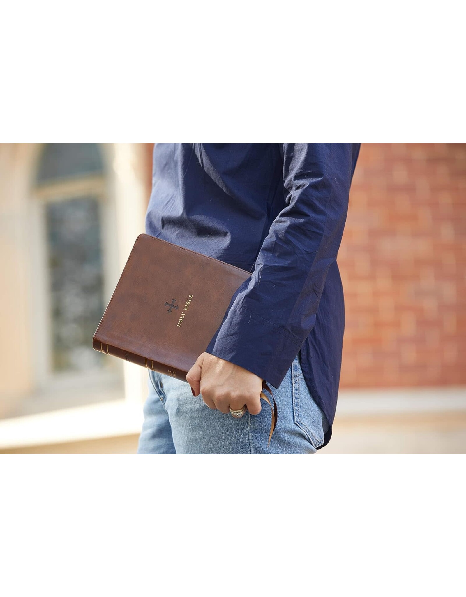 Catholic Bible Press NRSV Catholic Bible, Thinline, Leathersoft Brown