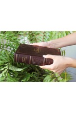 Catholic Bible Press Biblia Católica, Ilustrada, Piel Genuina, Café, Comfort Print