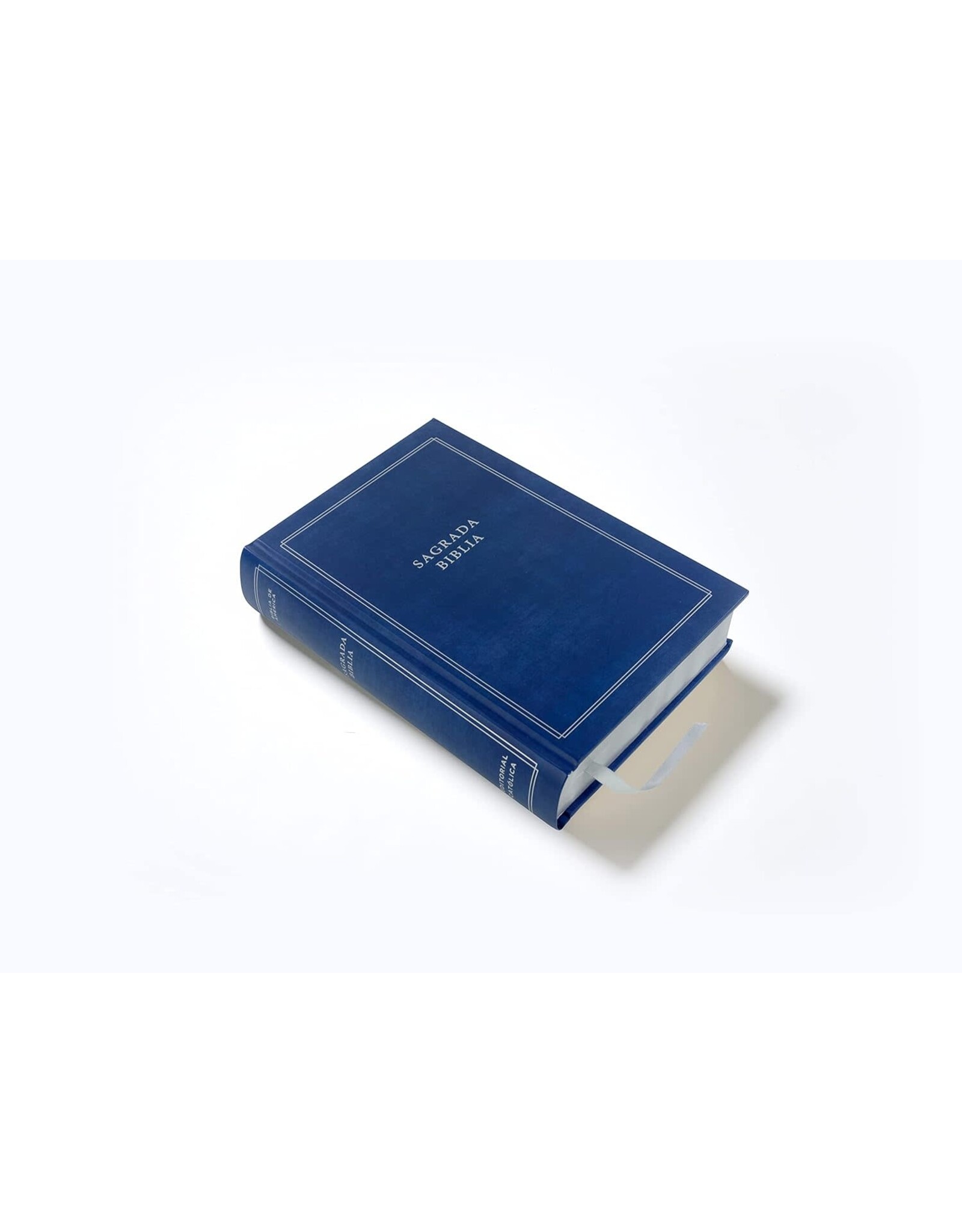 Catholic Bible Press Biblia Católica, Tamaño Personal, Tapa Dura, Azul, Con Índice, Comfort Print