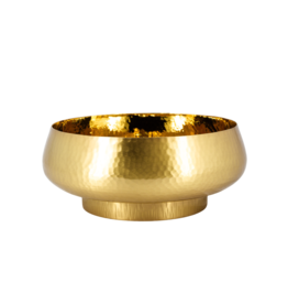Elleci Open Ciboria - Brass Hammered (Gold Plated)