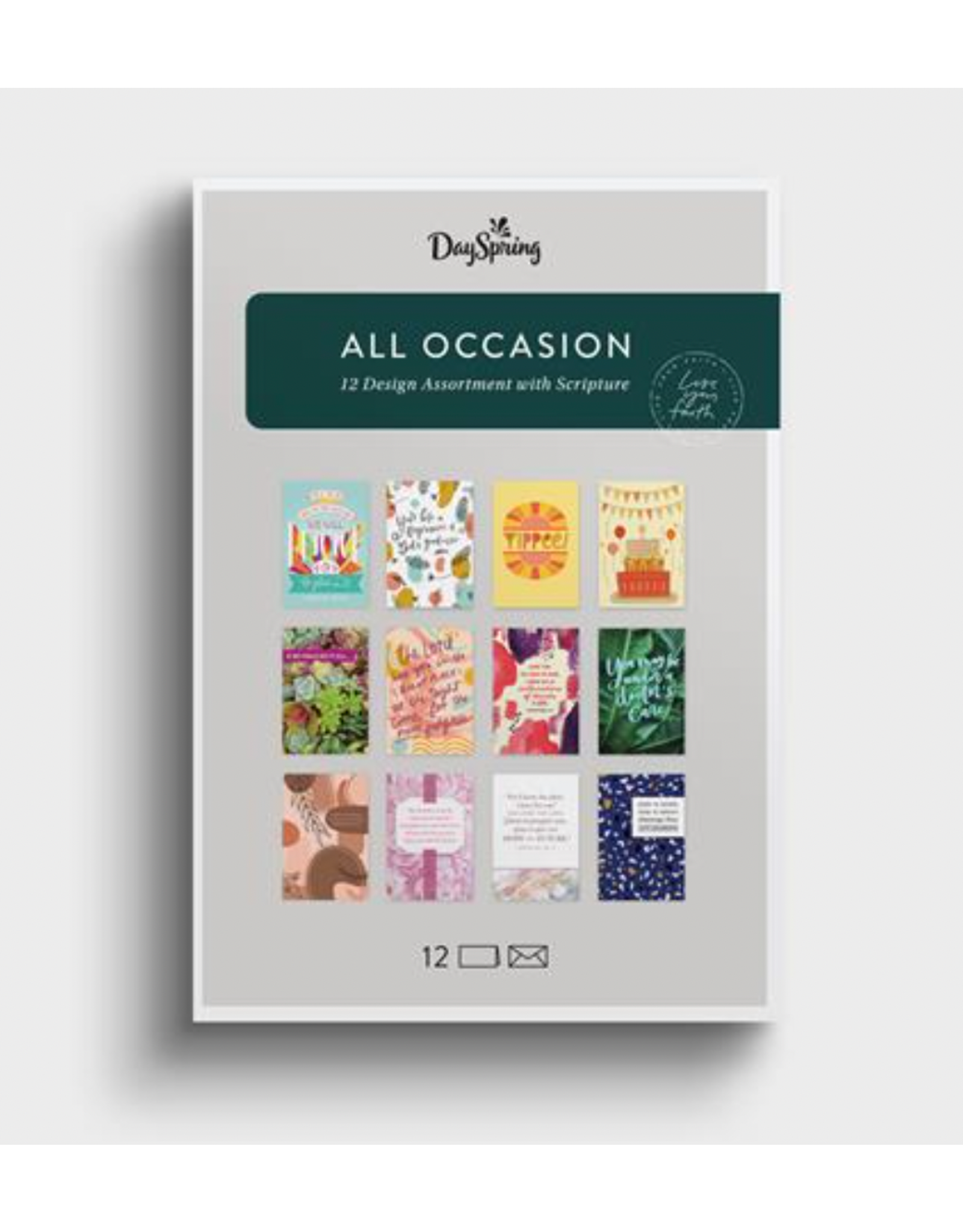 Dayspring Boxed Cards - All Occasion, Assorted Scripture (12)