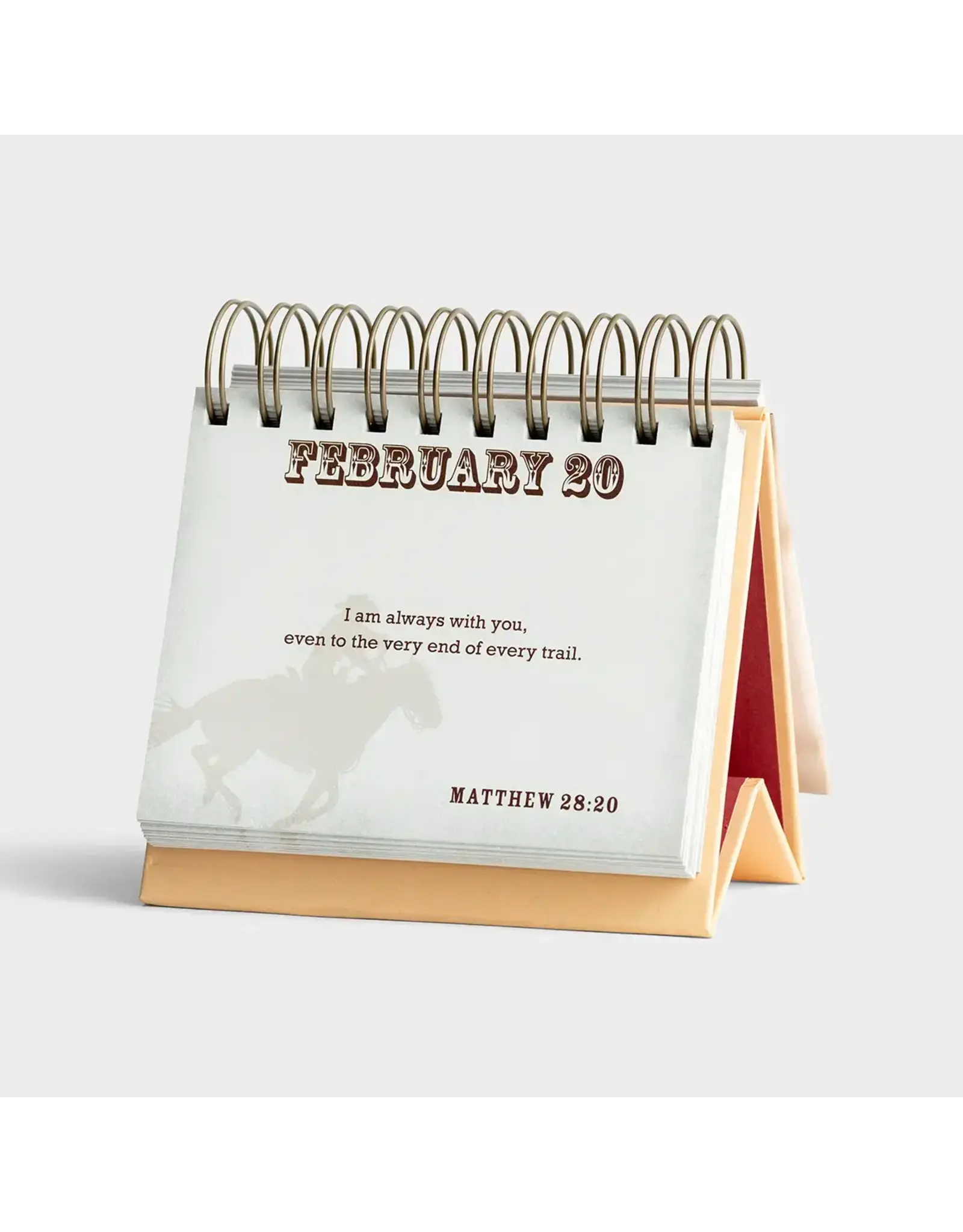 Dayspring Perpetual Calendar (Day Brightener) - Cowboy Bible Verses