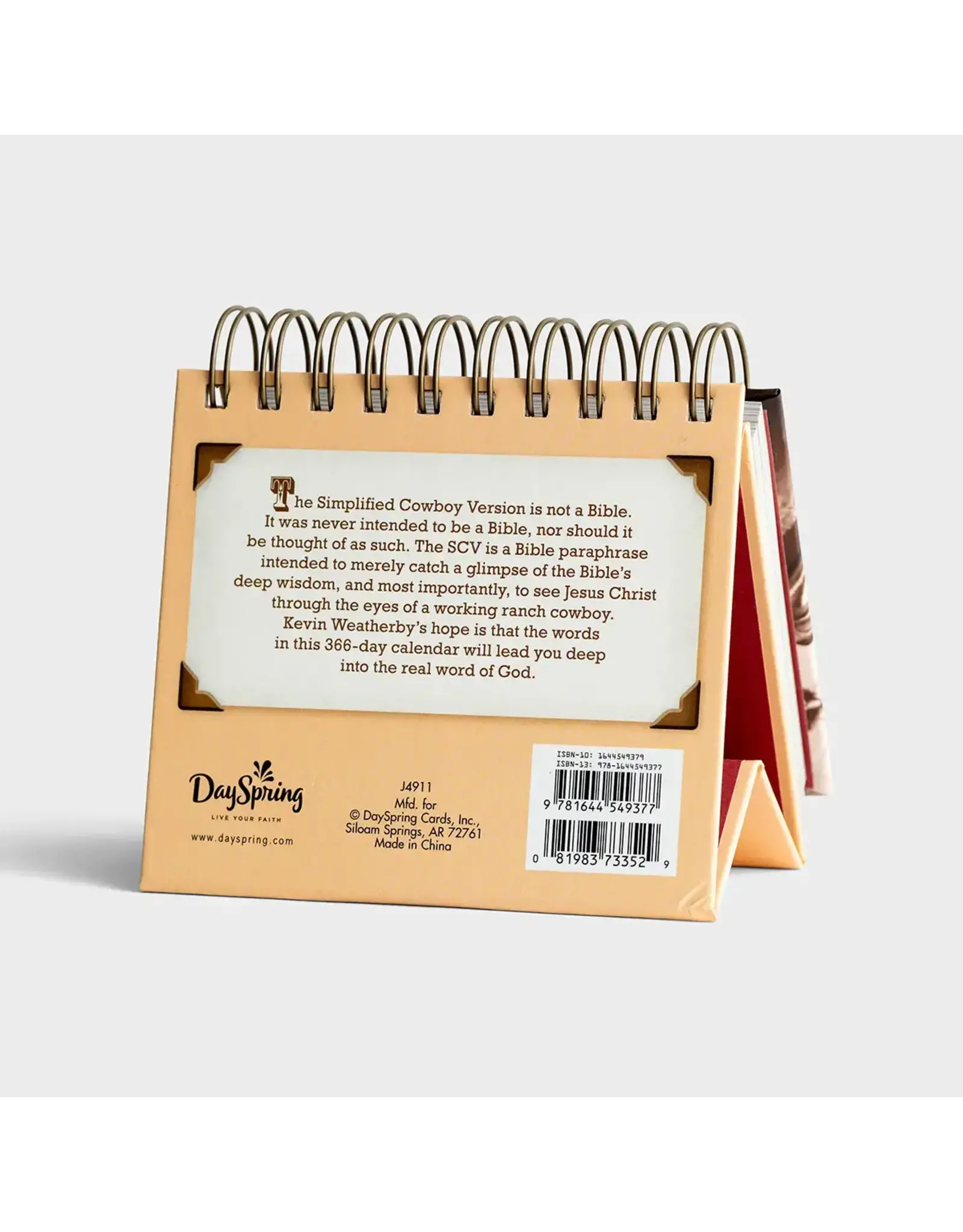 Dayspring Perpetual Calendar (Day Brightener) - Cowboy Bible Verses