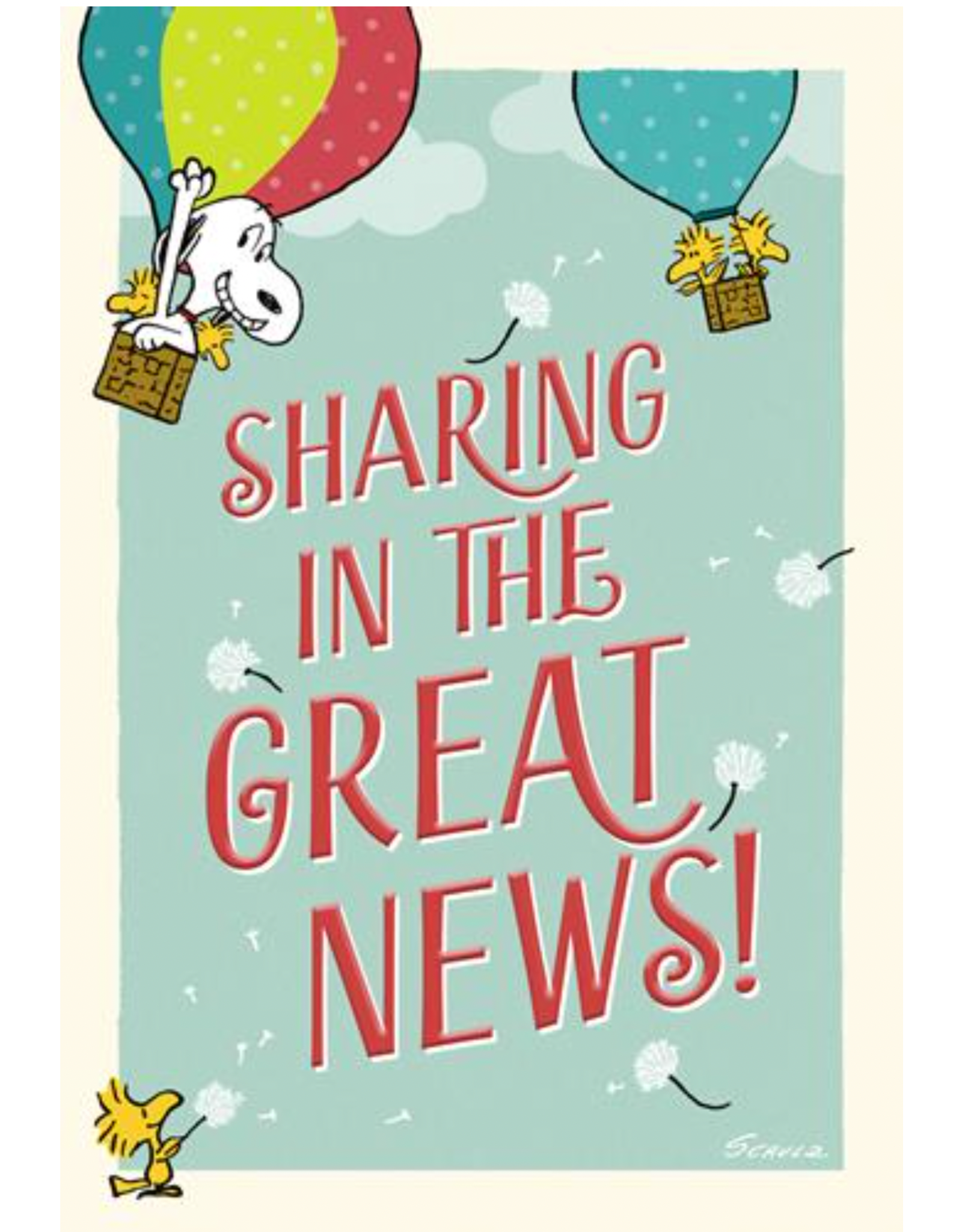 Peanuts Congratulations Card - Sharing in The Great News (Peanuts)