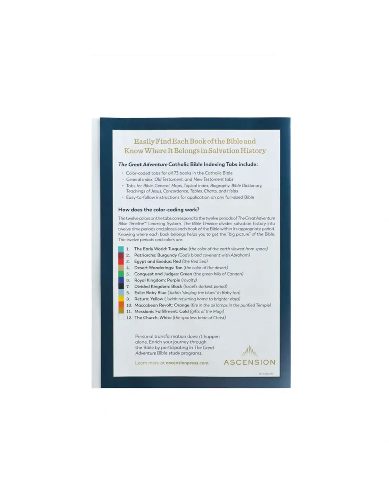 Ascension Press Bible Tabs - Great Adventure