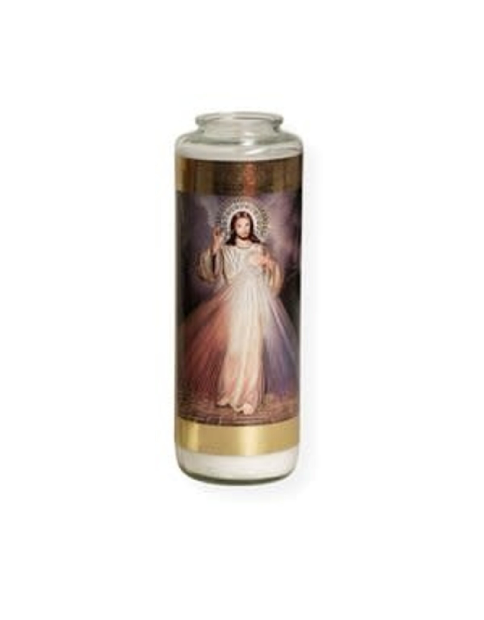General Wax 6-Day Glass Prayer Candle -