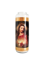 General Wax 6-Day Glass Prayer Candle -