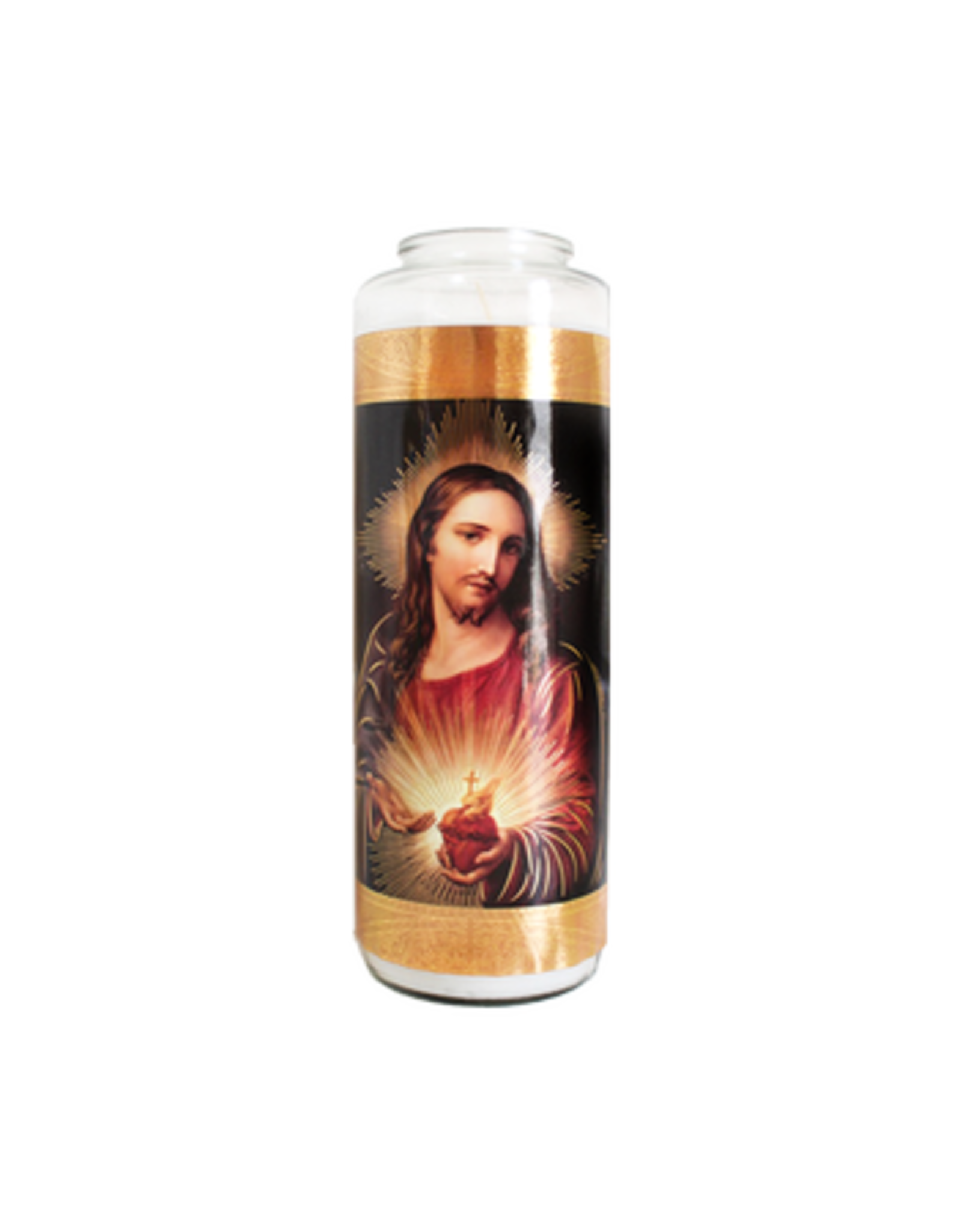 General Wax 6-Day Glass Prayer Candle -
