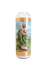 General Wax 6-Day Glass Prayer Candle -