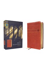 Zondervan NIV, Men's Devotional Bible, Leathersoft, Brown, Comfort Print