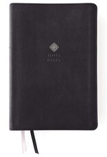 Zondervan NIV, Men's Devotional Bible, Leathersoft, Black, Large Print