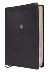 Zondervan NIV, Men's Devotional Bible, Leathersoft, Black, Large Print