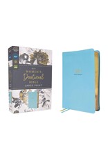 Zondervan NIV, Women's Devotional Bible, Leathersoft, Teal, Large Print