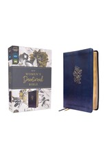 Zondervan NIV, Women's Devotional Bible, Leathersoft, Navy, Comfort Print