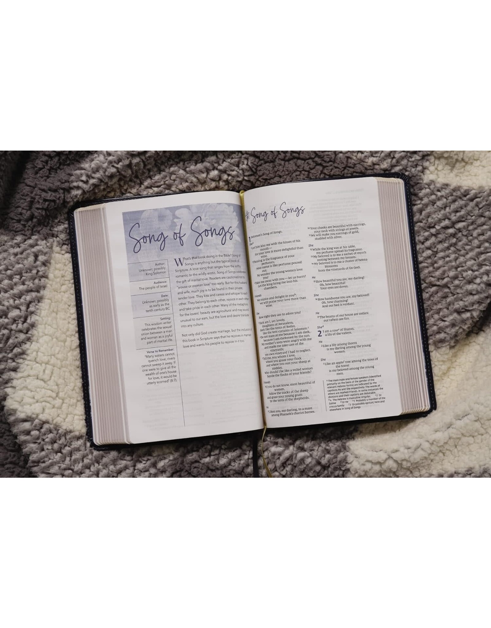 Zondervan NIV, Women's Devotional Bible, Leathersoft, Navy, Comfort Print