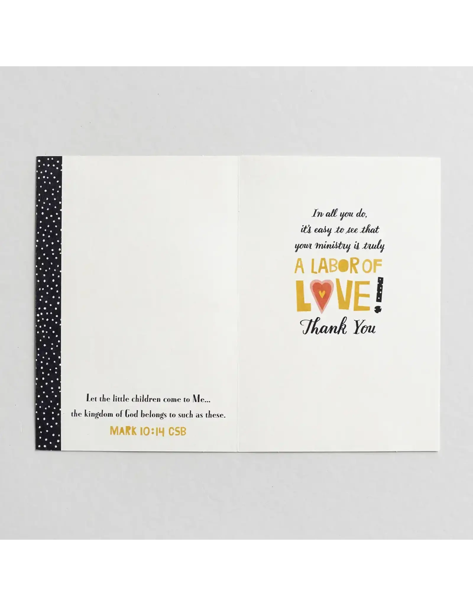 Dayspring Children's Ministry Appreciation Card - Great Big Heart