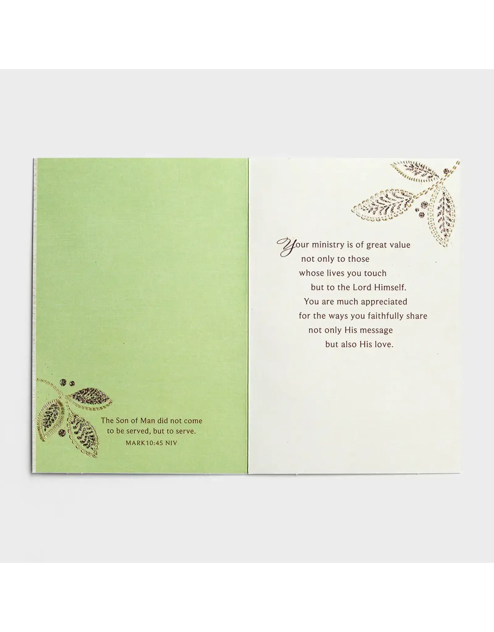 Dayspring Ministry Appreciation Card - You Reflect His Heart