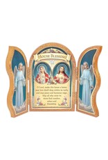 Hirten Triptych, Standing, Natural Wood, 1206 Series, 7.25"x5"   - Various Subjects