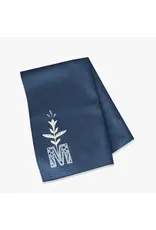 Sock Religious Dish Towel - Marian Monogram, Navy