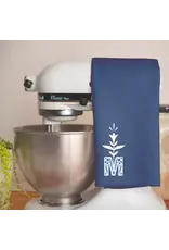 Sock Religious Dish Towel - Marian Monogram, Navy