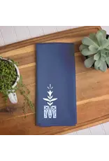 Sock Religious Dish Towel - Marian Monogram, Navy