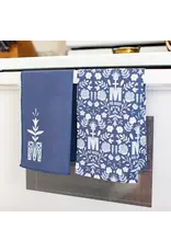 Sock Religious Dish Towel - Marian Monogram, Navy