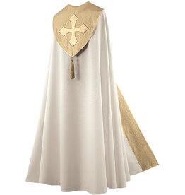 Theological Threads Cope - Festive, Cream/Gold